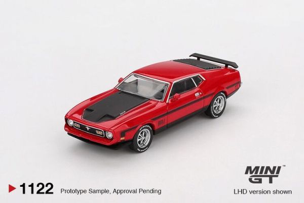 (預購) MINIGT 1/64 福特 Ford Mustang Mach1 1971 Race Red MGT01122-L (預購) MINIGT 1/64 福特 Ford Mustang Mach1 1971 Race Red MGT01122-L