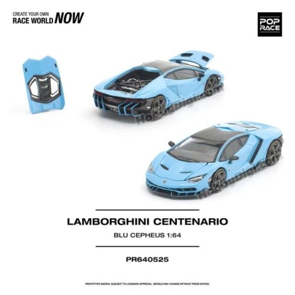 (預購) POP RACE 1/64 藍寶堅尼 LAMBORGHINI CENTENARIO BLU CEPHEUS PR640525 20260604 POP RACE 1/64 藍寶堅尼 LAMBORGHINI CENTENARIO BLU CEPHEUS PR640525