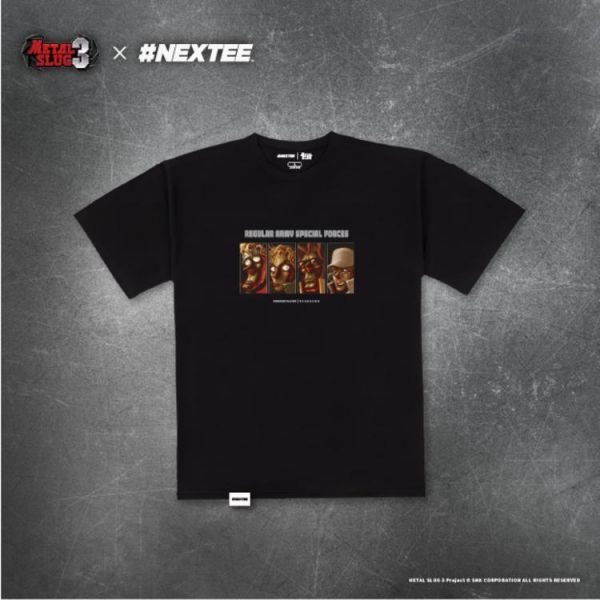 NEXTee 合金彈頭MetalSlug Special Team 寬版短袖T恤 黑&白 NEXTee 合金彈頭MetalSlug Special Team 寬版短袖T恤 黑&白