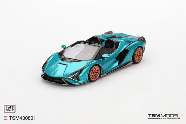 TSM MODEL 1/43 藍寶堅尼 Lamborghini Sián Roadster Blu Uranus TSM430831 TSM MODEL 1/43 藍寶堅尼 Lamborghini Sián Roadster Blu Uranus TSM430831