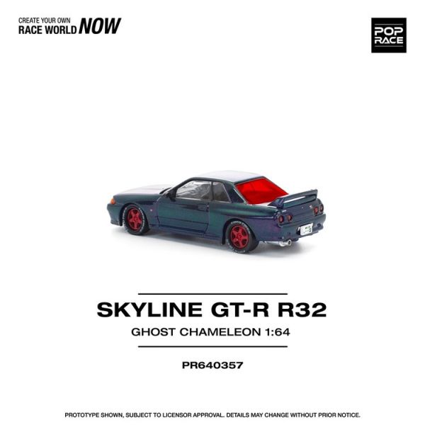 (預購) POP RACE 1/64 日產 Nissan SKYLINE GT-R R32 GHOST CHAMELEON (預購) POP RACE 1/64 日產 Nissan SKYLINE GT-R R32 GHOST CHAMELEON