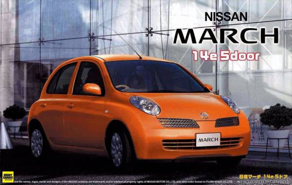 1/24 NISSAN NEW MARCH 14e 5門 2002 FUJIMI ID62 富士美 組裝模型 FUJIMI,1/24,ID,NISSAN,MARCH,14e,5門,