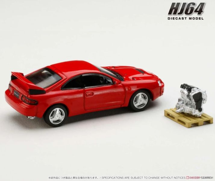 Hobby JAPAN 1/64 豐田 Toyota CELICA GT-FOUR WRC版 含3S-GTE展示引擎 超級紅IV色 Hobby JAPAN 1/64 豐田 Toyota CELICA GT-FOUR WRC版 含3S-GTE展示引擎 超級紅IV色