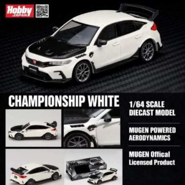 (預購) Hobby JAPAN 1/64 本田 HONDA CIVIC TYPE R (FL5) MUGEN Group.B (2025) CHAMPIONSHIP 冠軍白 HJDM005B-29 20260521 Hobby JAPAN 1/64 本田 HONDA CIVIC TYPE R (FL5) MUGEN Group.B (2025) CHAMPIONSHIP 冠軍白 HJDM005B-29