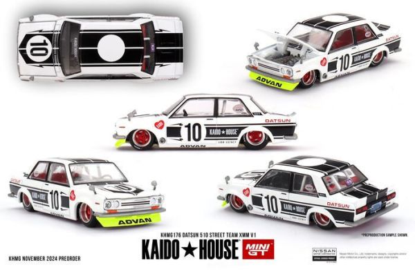 MINIGT 1/64 達特桑 Datsun 510 Street Team XMM V1 KHMG176 MINIGT 1/64 達特桑 Datsun 510 Street Team XMM V1 KHMG176