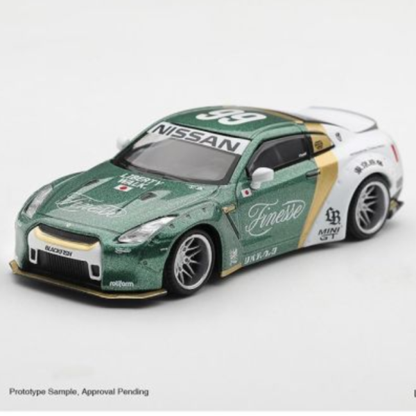 (預購) [吊卡版] MINIGT 1/64 日產 Nissan GT-R (R35) LBWORKS Type 1, Custom Ducktail Auto Finesse LHD MGT01093-BL 20260827 [吊卡版] MINIGT 1/64 日產 Nissan GT-R (R35) LB★WORKS Type 1, Custom Ducktail Auto Finesse LHD MGT01093-BL