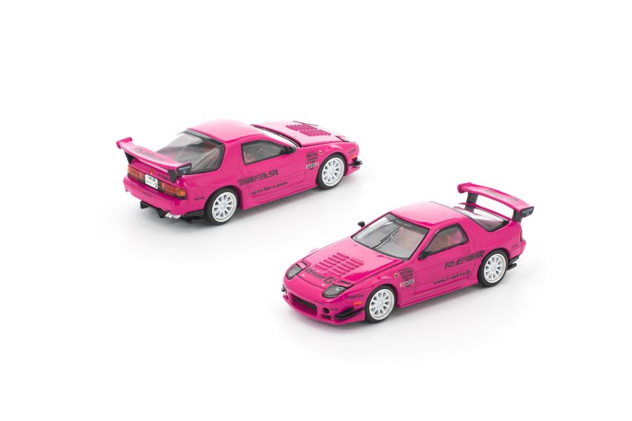 (預購) [吊卡版] POP RACE × ENIGMA 1/64 馬自達 MAZDA RX7 (FC3S) RE-AMEMIYA PINK 粉紅版 (預購) [吊卡版] POP RACE × ENIGMA 1/64 馬自達 MAZDA RX7 (FC3S) RE-AMEMIYA PINK 粉紅版