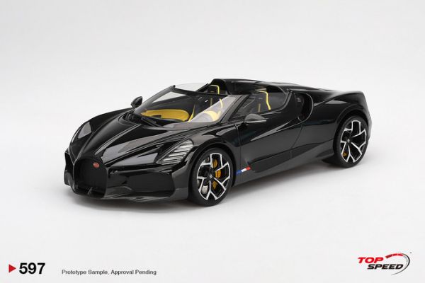 TOP SPPED 1/18 布加提 Bugatti W16 Mistral Black TS0597 TOP SPPED 1/18 布加提 Bugatti W16 Mistral Black TS0597