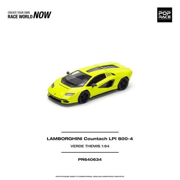 (預購) POP RACE 1/64 藍寶堅尼 LAMBORGHINI COUNTACH LPI 800-4 VERDE THEMIS 20261022 POP RACE 1/64 藍寶堅尼 LAMBORGHINI COUNTACH LPI 800-4 VERDE THEMIS