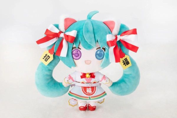 (預購) KADOKAWA 初音未來x招財貓 初音未來 白貓 絨毛玩偶 Art by らっす 20260901 KADOKAWA 初音未來x招財貓 初音未來 白貓 絨毛玩偶 Art by らっす