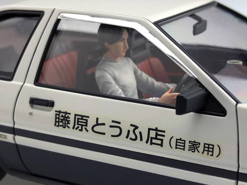 AOSHIMA 1/24 頭文字D No.14 藤原拓海 TOYOTA AE86 Trueno Project D式樣 附駕駛公仔 組裝模型 AOSHIMA, 頭文字D,藤原拓海,TOYOTA AE86 Trueno,Project D