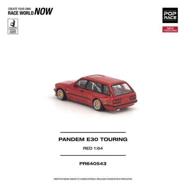 (預購) POP RACE 1/64 PANDEM E30 TOURING RED PR640543 20260625 POP RACE 1/64 PANDEM E30 TOURING RED PR640543