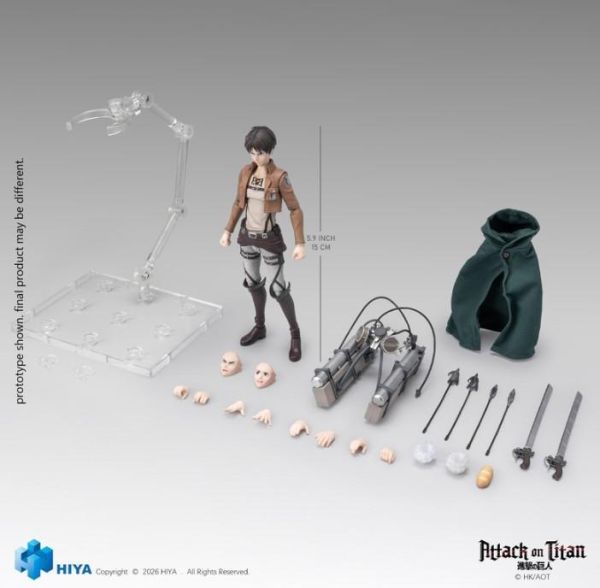 (預購) Hiya E.B.S. 1/12 進擊的巨人1~3季 艾連·葉卡 EBA0448 可動完成品 20261221 Hiya E.B.S. 1/12 進擊的巨人1~3季 艾連·葉卡 EBA0448 可動完成品