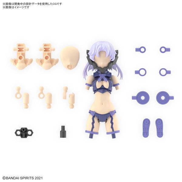 BANDAI 30MS OP-11 配件套組11獠牙裝 顏色A BANDAI 30MS 組裝少女輕作戰 配件套組11 獠牙裝 顏色A 組裝模型