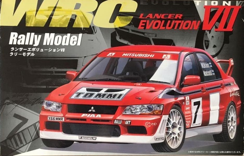 1/24 Lancer Evolution VII WRC Rally Model 富士美 FUJIMI ID311 組裝模型 FUJIMI,1/24,RS,Ford,GT40,1966,Nissan,S15,Silvia,HONDA,Cyber,CR-X,Si, NISSAN,R32,SKYLINE,GT-R,