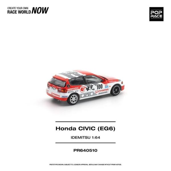 (預購) POP RACE 1/64 本田 HONDA CIVIC (EG6) IDEMITSU MOTION INFINITE PR640510 20260512 POP RACE 1/64 本田 HONDA CIVIC (EG6) IDEMITSU MOTION INFINITE PR640510