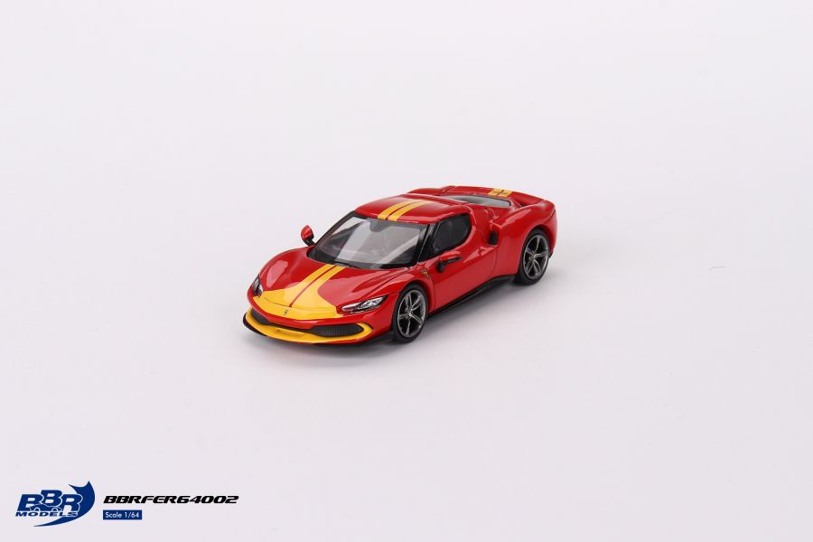 BBR Models 1/64 法拉利 Ferrari 296 GTB Assetto Fiorano Rosso Corsa 經典紅黃 BBR Models 1/64 法拉利 Ferrari 296 GTB Assetto Fiorano Rosso Corsa 經典紅黃