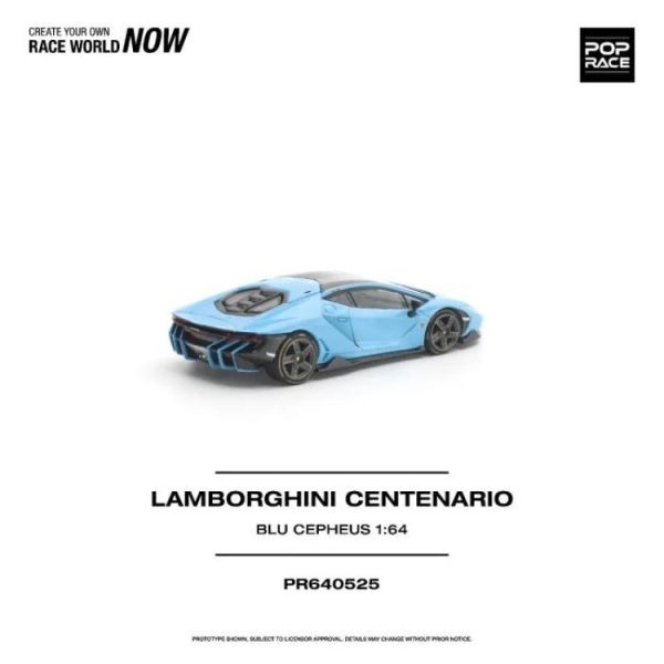 (預購) POP RACE 1/64 藍寶堅尼 LAMBORGHINI CENTENARIO BLU CEPHEUS PR640525 20260604 POP RACE 1/64 藍寶堅尼 LAMBORGHINI CENTENARIO BLU CEPHEUS PR640525