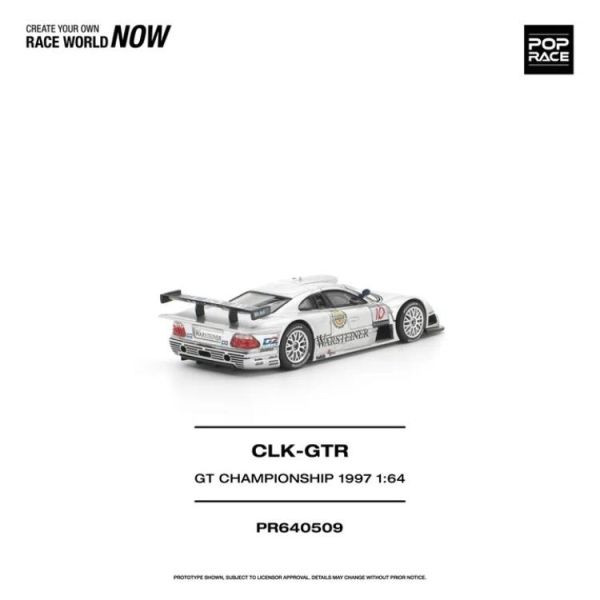 (預購) POP RACE 1/64 日產 MERCEDES-BENZ AMG CLK GTR FIA GT CHAMPIONSHIP 1997 PR640509 20260805 POP RACE 1/64 日產 MERCEDES-BENZ AMG CLK GTR FIA GT CHAMPIONSHIP 1997 PR640509