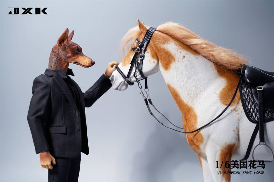 JXK 1/6 美國花馬 動物系列 塗裝完成品 全4種 分別販售 JXK,1/6,美國花馬,動物系列,塗裝完成品,全4種,分別販售,