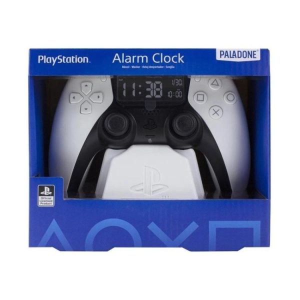 PaladoneUK PS5官方授權白色手把造型鬧鐘 PaladoneUK PS5官方授權白色手把造型鬧鐘