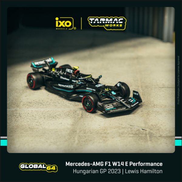 TARMAC WORKS 1/64 賓士 Mercedes-AMG F1 W14 E Performance Hungarian Grand Prix 2023 T64G-F064-LH1 TARMAC WORKS 1/64 賓士 Mercedes-AMG F1 W14 E Performance Hungarian Grand Prix 2023 T64G-F064-LH1