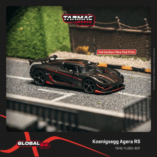 (預購) TARMAC WORKS 1/64 柯尼賽克 Koenigsegg Agera RS Black Carbon Fiber / Red Accents T64G-TL005-BCF (預購) TARMAC WORKS 1/64 柯尼賽克 Koenigsegg Agera RS Black Carbon Fiber / Red Accents T64G-TL005-BCF