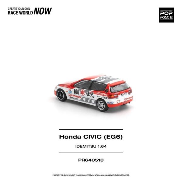 (預購) POP RACE 1/64 本田 HONDA CIVIC (EG6) IDEMITSU MOTION INFINITE PR640510 20260512 POP RACE 1/64 本田 HONDA CIVIC (EG6) IDEMITSU MOTION INFINITE PR640510