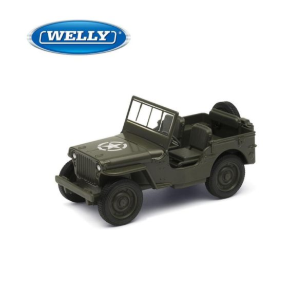(預購) WELLY 4.75吋 威利斯 Jeep Willys MB 1941 經典軍用吉普車模型 43723CW(綠色) 20260915 WELLY 4.75吋 威利斯 Jeep Willys MB 1941 經典軍用吉普車模型 43723CW(綠色)