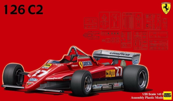 FUJIMI 富士美 1/20 FERRARI 126 C2 Gilles Villeneuve 法拉利F1   