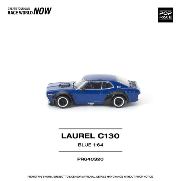 (預購) POP RACE 1/64 日產 Nissan LAUREL C130 BLUE 20260129 POP RACE 1/64 日產 Nissan LAUREL C130 BLUE