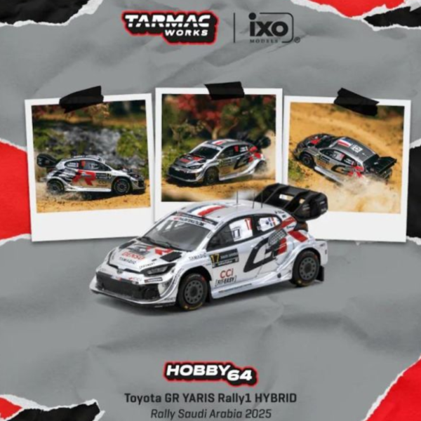 (預購) TARMAC WORKS 1/64 豐田 HOBBY64 Toyota GR YARIS Rally1 HYBRID Rally Saudi Arabia 2025 WRC World Champion 2025 T64-085-25RSA17 20260706 TARMAC WORKS 1/64 豐田 HOBBY64 Toyota GR YARIS Rally1 HYBRID Rally Saudi Arabia 2025 WRC World Champion 2025 T64-085-25RSA17