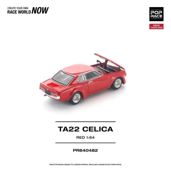 (預購) POP RACE 1/64 TA22 CELICA RED NEW TOOLING PR640482 20260423 POP RACE 1/64 TA22 CELICA RED NEW TOOLING PR640482