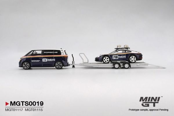 (預購) MINIGT 1/64 保時捷 Porsche 911 Dakar #718 / Volkswagen ID. Buzz Porsche Centrum Gelderland Roughroads Set MGTS0019 (預購) MINIGT 1/64 保時捷 Porsche 911 Dakar #718 / Volkswagen ID. Buzz Porsche Centrum Gelderland Roughroads Set MGTS0019