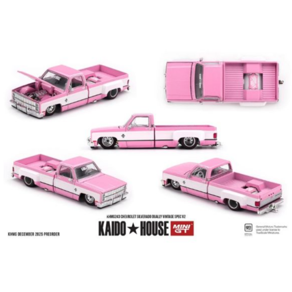 (預購) KAIDO HOUSE x MINIGT 1/64 雪佛蘭 Chevrolet Silverado Dually Vintage Spec V2 KHMG243 20251218 KAIDO HOUSE x MINIGT 1/64 雪佛蘭 Chevrolet Silverado Dually Vintage Spec V2 KHMG243