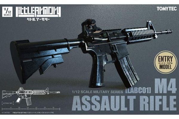 (預購) [再販] TOMYTEC 1/12 迷你武裝 LABC01 M4突擊步槍 組裝模型 20260423 [再販] TOMYTEC 1/12 迷你武裝 LABC01 M4突擊步槍 組裝模型