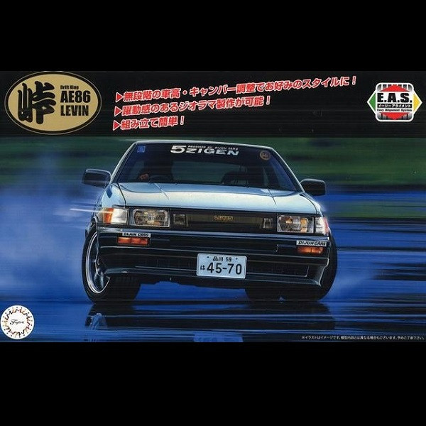 1/24 TOYOTA LEVIN AE86 附碳纖引擎蓋水貼 *新底盤機構 FUJIMI 富士美 組裝模型 FUJIMI,1/24,RS,BMW,325i,VW,GOLF,GTI,三菱,STARION,1985,SUBARU,IMPREZA,WRX,HONDA,CR-Z