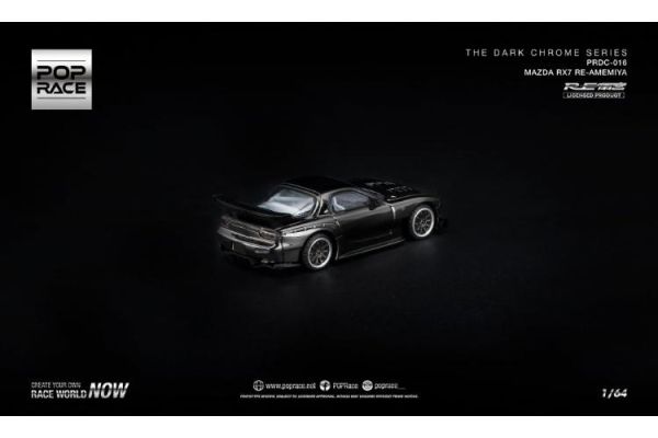 (預購) POP RACE 1/64 馬自達 暗黑電鍍系列 MAZDA RX-7 RE-AMEMIYA DARK CHROME PRDC016 20260805 POP RACE 1/64 馬自達 暗黑電鍍系列 MAZDA RX-7 RE-AMEMIYA DARK CHROME PRDC016