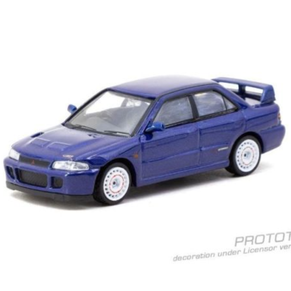 (預購) [吊卡版] TARMAC WORKS 1/64 三菱 GLOBAL64 Mitsubishi Lancer GSR Evolution II Blue T64G-049-BL 20260426 [吊卡版] TARMAC WORKS 1/64 三菱 GLOBAL64 Mitsubishi Lancer GSR Evolution II Blue T64G-049-BL