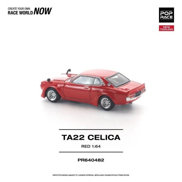 (預購) POP RACE 1/64 TA22 CELICA RED NEW TOOLING PR640482 20260423 POP RACE 1/64 TA22 CELICA RED NEW TOOLING PR640482