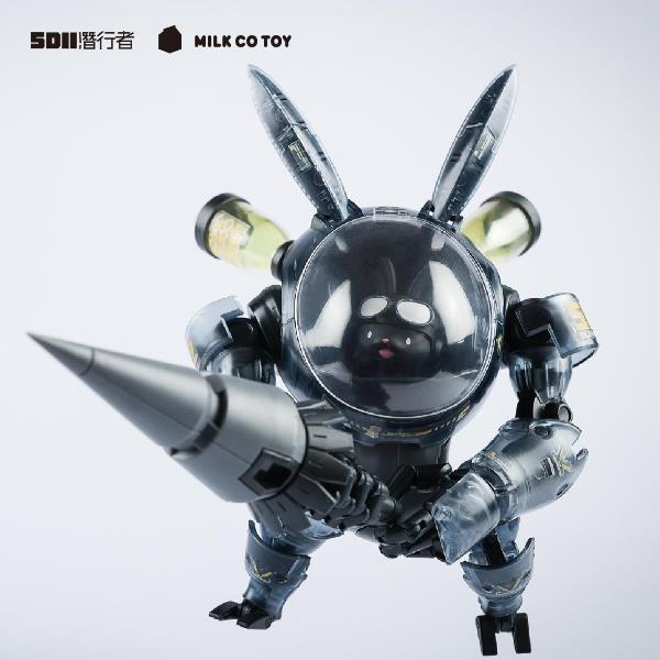 牛奶玩具 5D2 Mech Series 貓咪機甲＆兔子機甲＆黑熊機甲 黑透版 組裝模型 分別販售 牛奶玩具 5D2 Mech Series 貓咪機甲＆兔子機甲＆黑熊機甲 黑透版 組裝模型 分別販售