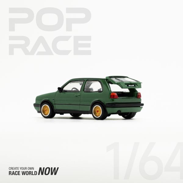 POP RACE 1/64 福斯 VOLKSWAGEN GOLF GTI MKII 橡木綠 POP RACE 1/64 福斯 VOLKSWAGEN GOLF GTI MKII 橡木綠