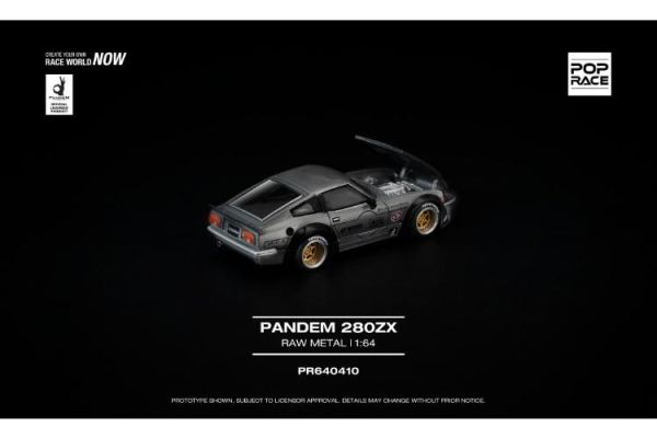 (預購) POP RACE 1/64 日產 PANDEM 280ZX RAW METAL PR640410 20260312 POP RACE 1/64 日產 PANDEM 280ZX RAW METAL PR640410