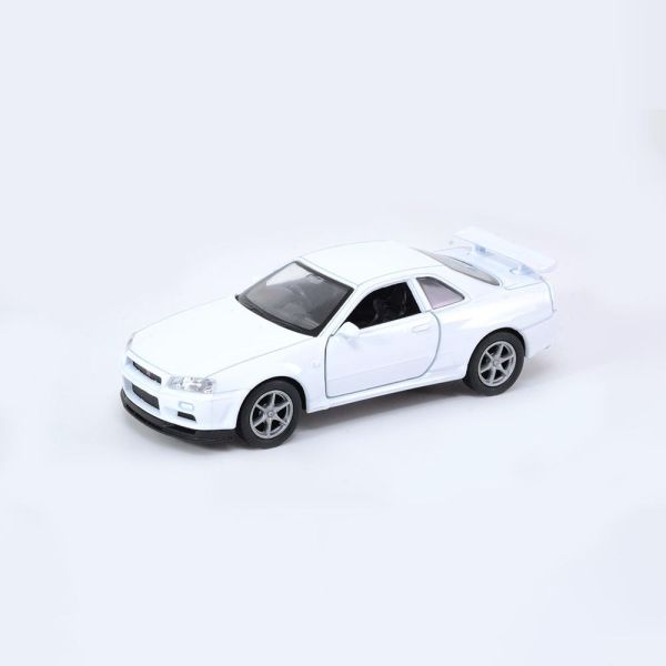 (預購) WELLY 4.75吋 日產 Nissan Skyline GT-R R34 經典性能跑車模型 43798CW(白色) 20260915 WELLY 4.75吋 日產 Nissan Skyline GT-R R34 經典性能跑車模型 43798CW(白色)