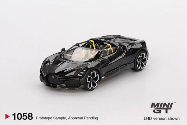 MINIGT 1/64 布加迪 Bugatti W16 Mistral Black MGT01058-L MINIGT 1/64 布加迪 Bugatti W16 Mistral Black MGT01058-L