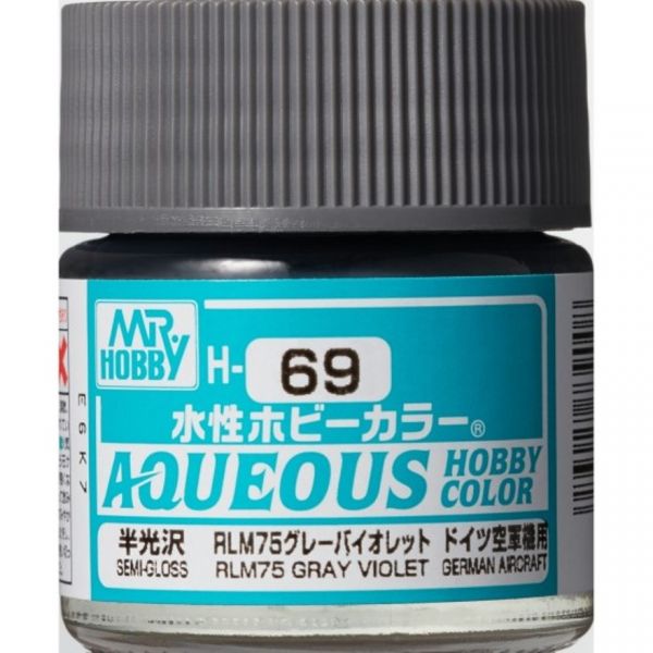 GSI 郡氏 水性漆 H-069 RLM75 灰紫色 GSI 郡氏 水性漆 H-069 RLM75 灰紫色