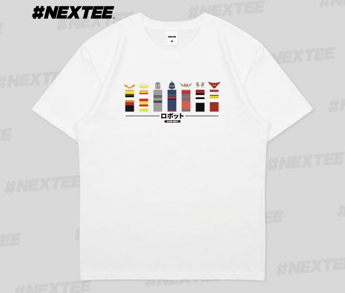 NEXTee 翻轉模玩系列 經典機器人 短袖T恤 白色＆黑色 NEXTee 翻轉模玩系列 經典機器人 短袖T恤 白色＆黑色