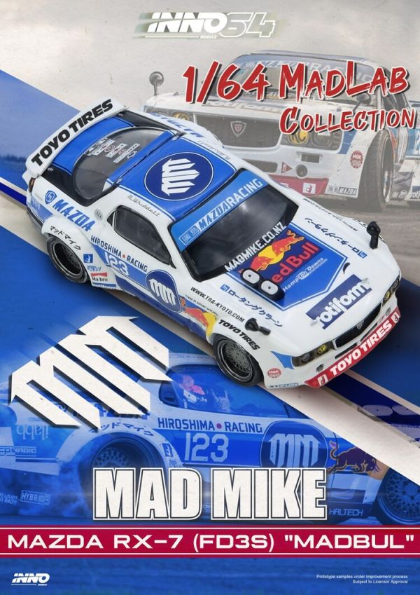 (預購) INNO64 1/64 馬自達 MAZDA RX7 (FD3S) "PANDEM ROCKET BUNNY" MADBUL IN64-MADLAB01-MADBUL (預購) INNO64 1/64 馬自達 MAZDA RX7 (FD3S) "PANDEM ROCKET BUNNY" MADBUL IN64-MADLAB01-MADBUL