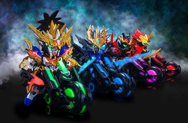 BANDAI SD鋼彈世界 三國創傑傳 012 三重機車組 組裝模型 BANDAI,SD鋼彈世界,三國創傑傳,012,三重機車組,組裝模型
