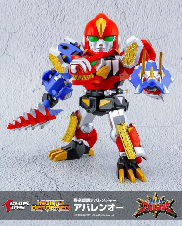 (預購) ActionToys Mighty Deformed 爆龍戰隊 暴連王 ABARENOH 可動完成品 (預購) ActionToys Mighty Deformed 爆龍戰隊 暴連王 ABARENOH 可動完成品